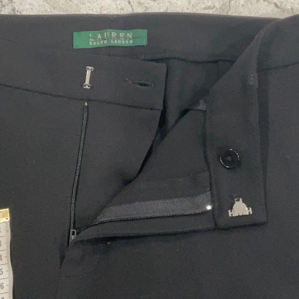 LAUREN RALPH LAUREN black dress pants 👖 with two pockets size 10 - Picture 7 of 11